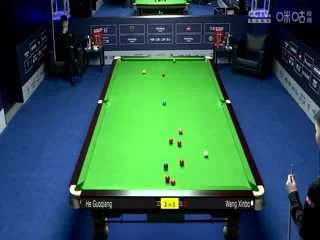 斯诺克世界公开赛64进32贺国强5-4王信伯20240319海报