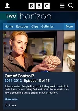 BBC地平线:不受控制?海报