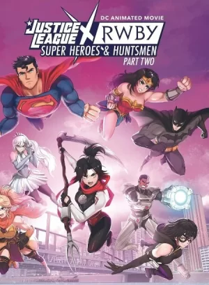 正义联盟与红白黑黄:超级英雄和猎人(下)海报