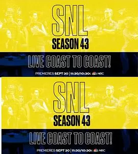 周六夜现场第四十三季海报