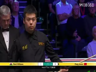 斯诺克英锦赛正赛16进8轮次马克·威廉姆斯3-6庞俊旭20251203海报
