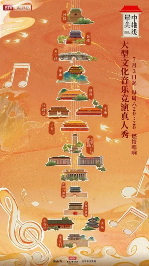 最美中轴线2021海报