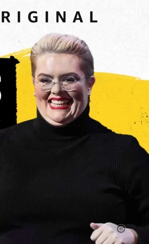 杰德·亚当斯:严肃的黑色毛衣海报