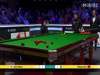斯诺克英锦赛正赛32进16轮次加里·威尔逊5-6张安达20251202海报