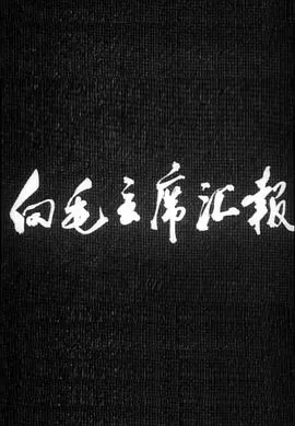 向毛主席汇报海报