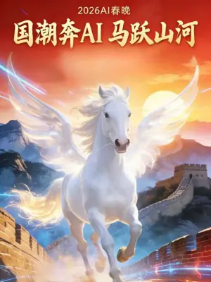 "国潮奔AI马跃山河"海报