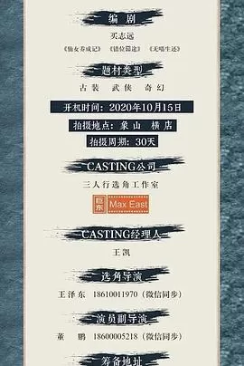 彩戏师之云机现世海报