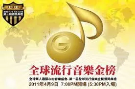 2011全球流行音乐金榜海报