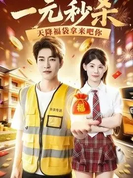 一元秒杀,天降福袋拿来吧你海报