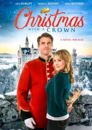 戴王冠的圣诞节海报