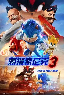 刺猬索尼克3SonictheHedgehog3海报