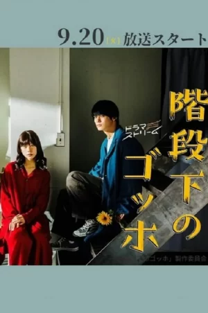 阶梯下的梵高海报