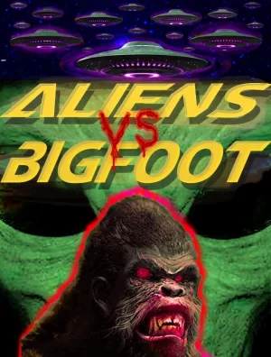 外星人激战大脚怪海报