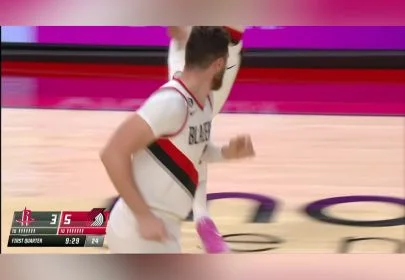 格兰特长传连线努尔基奇转身勾手稳稳打成海报