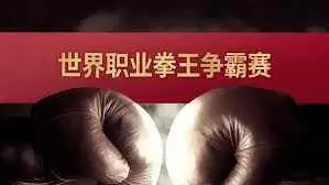世界职业拳王争霸赛海报