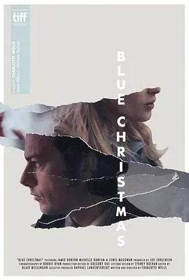 蓝色圣诞节海报