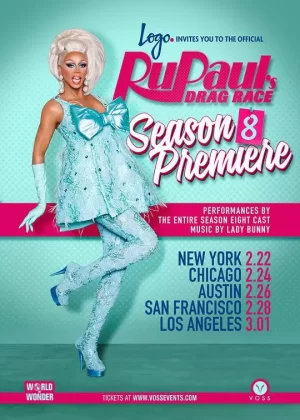 鲁保罗变装皇后秀第八季海报