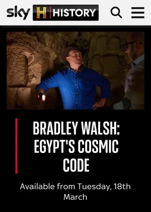 观看布拉德利·沃尔什:埃及的宇宙密码海报