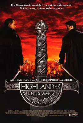 高地人4:终极之战Highlander:Endgame海报