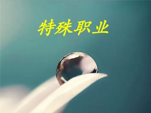 特殊职业海报