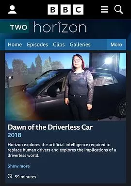 BBC地平线:无人驾驶汽车的黎明海报