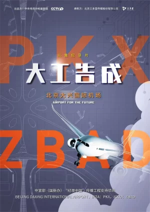 大工告成--北京大兴国际机场海报