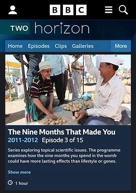 BBC地平线系列:怀胎九月海报