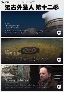 远古外星人第十二季海报