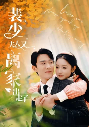 裴少,夫人又离家出走了海报