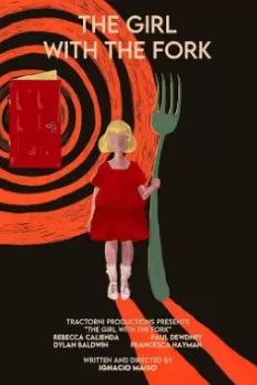 拿叉子的女孩海报